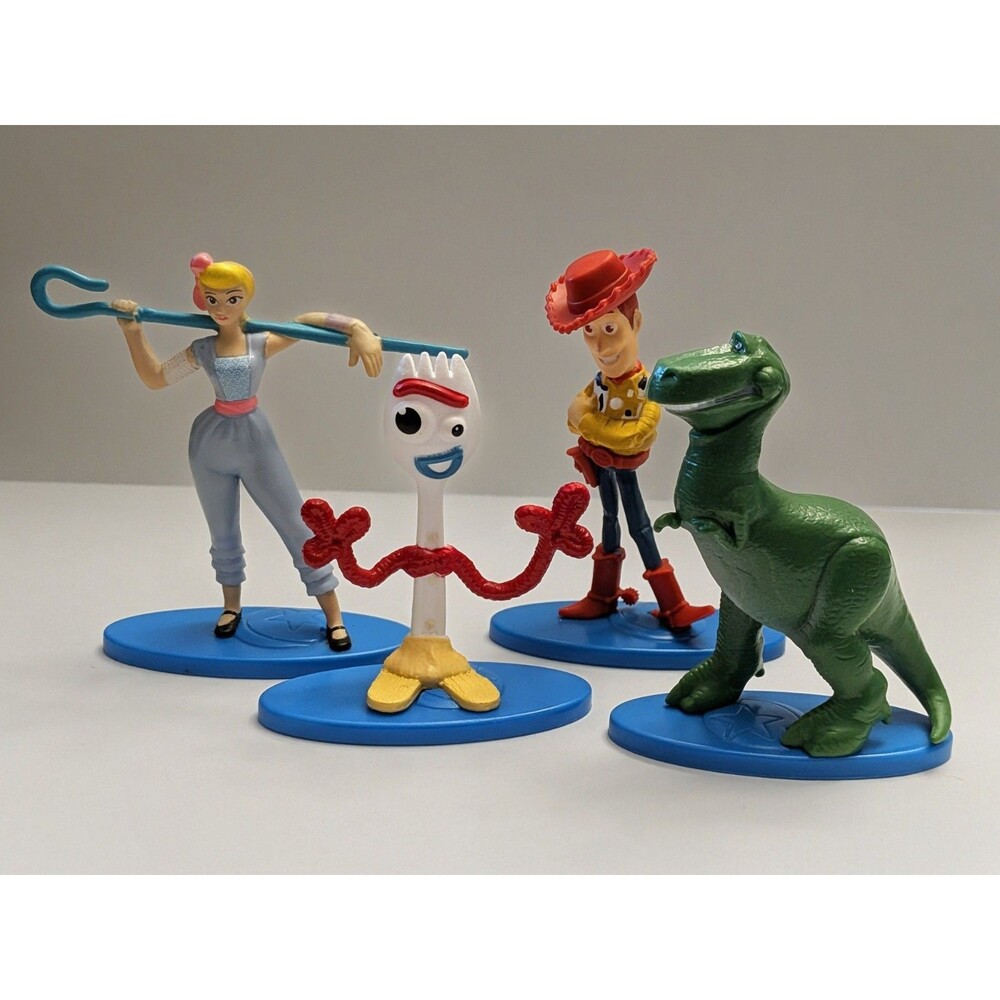 Toy Story 4 Disney Mini Figures Figurines Cake Toppers Woody Forky Bo Peep